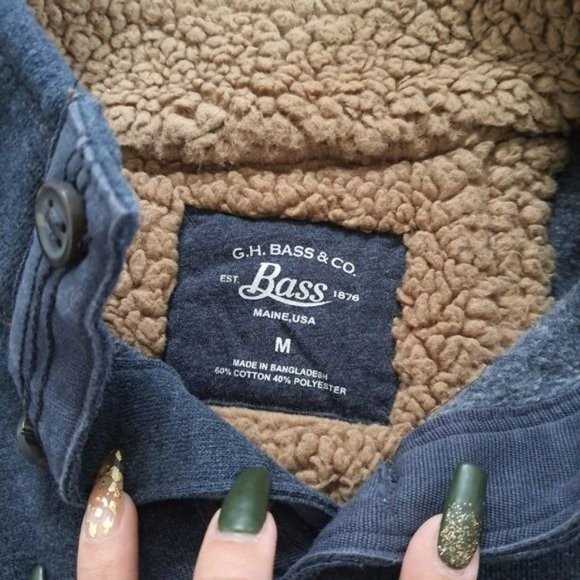 G.H Bass Men's Navy Blue Pullover Sweater - Picture 7 of 7